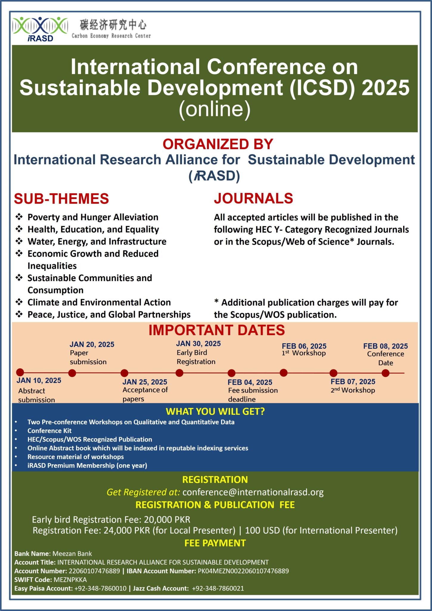 International Conference on Sustainable Development (ICSD) 2025 ...
